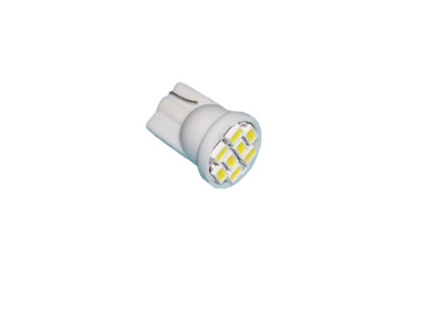 Multi Qualitá: LEDS: LAMPADA LED T10 - 8 LEDS SUPER BRANCO