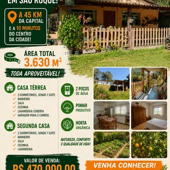 Chácara a venda em São Roque!!!
